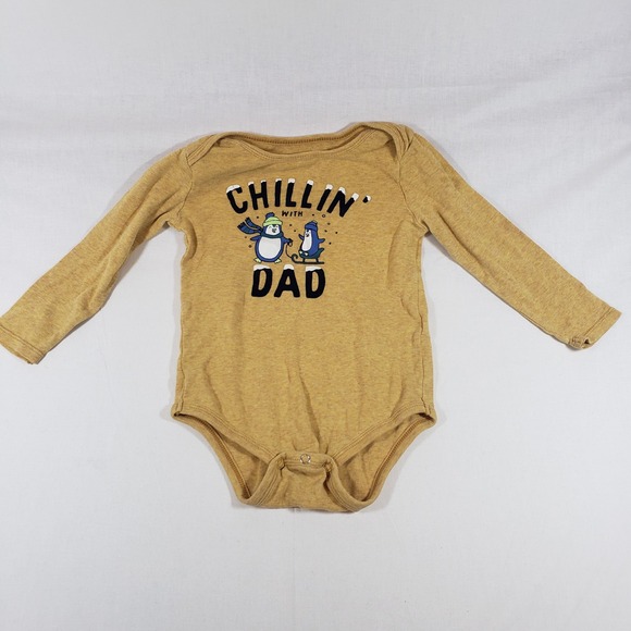 Dlp Chillin With Dad Penguin Bodysuit Onesie 18-24 Months - Picture 1 of 4